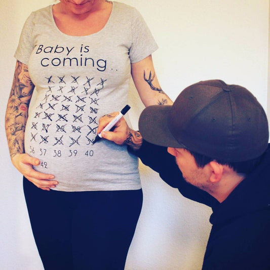 BellySafe™ Baby Is Coming Pregnancy T-shirt