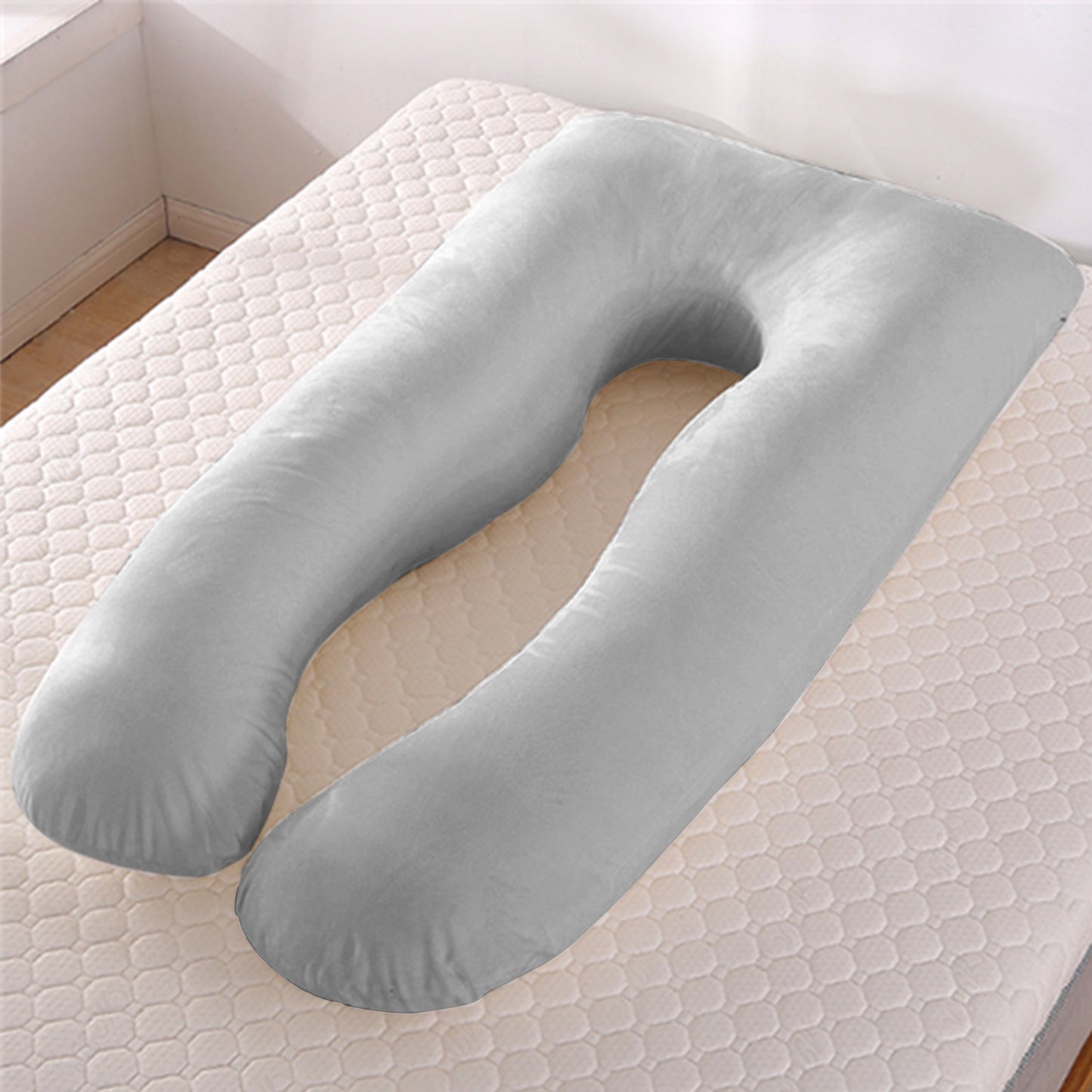 BellySafe™ Summer Sleeping Support Pillow For Pregnant Women U Shape Maternity Pillows Pregnancy Ice Silk